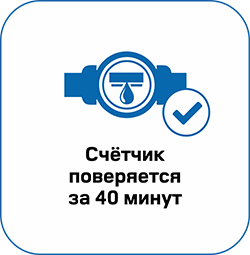 Счётчик поверяется за 40 минут